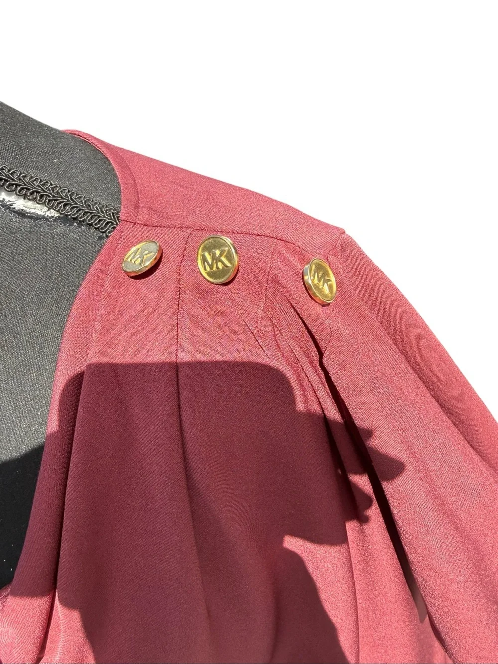 Michael Kors Draped Cowl Neck Top - Wine